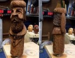 Wood Human Art Beard Artifact